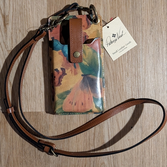 Patricia Nash Farleigh Crossbody Cellphone Bag in Watercolor Butterfly - Picture 11 of 11
